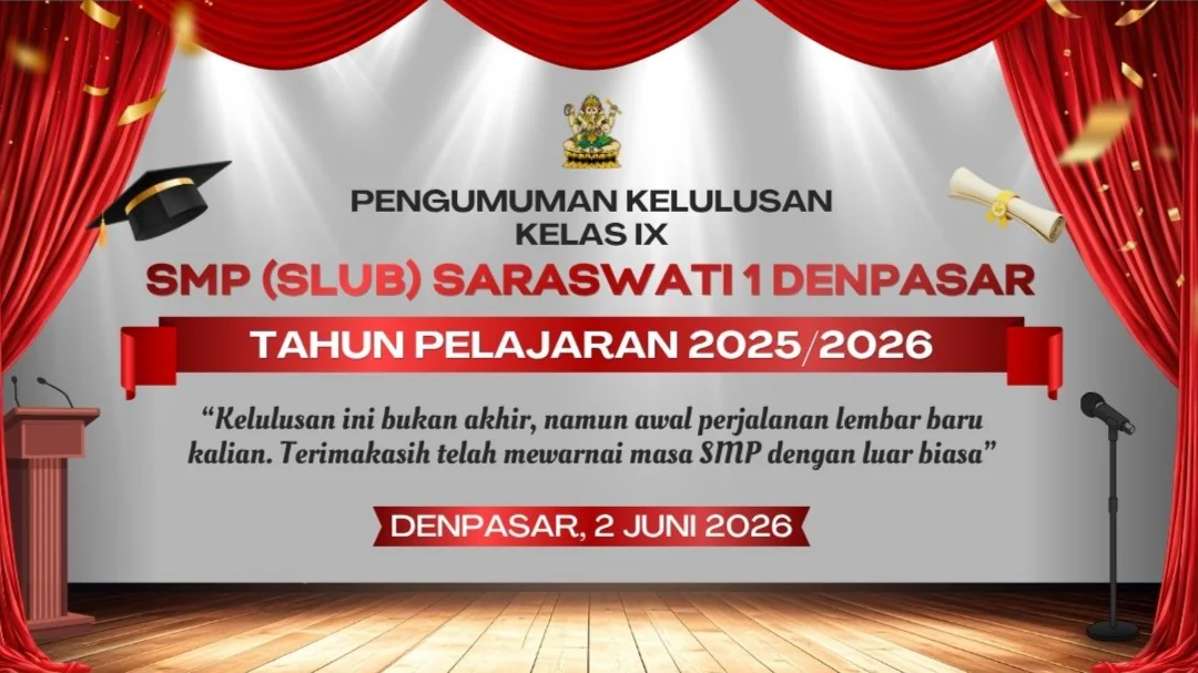 PENGUMUMAN KELULUSAN KELAS IX TAHUN AJARAN 2025/2026